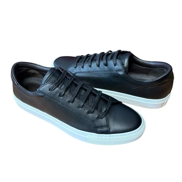 NEW To Boot New York Men's Nero Leather Sierra Sneakers size 10.5 $375.00